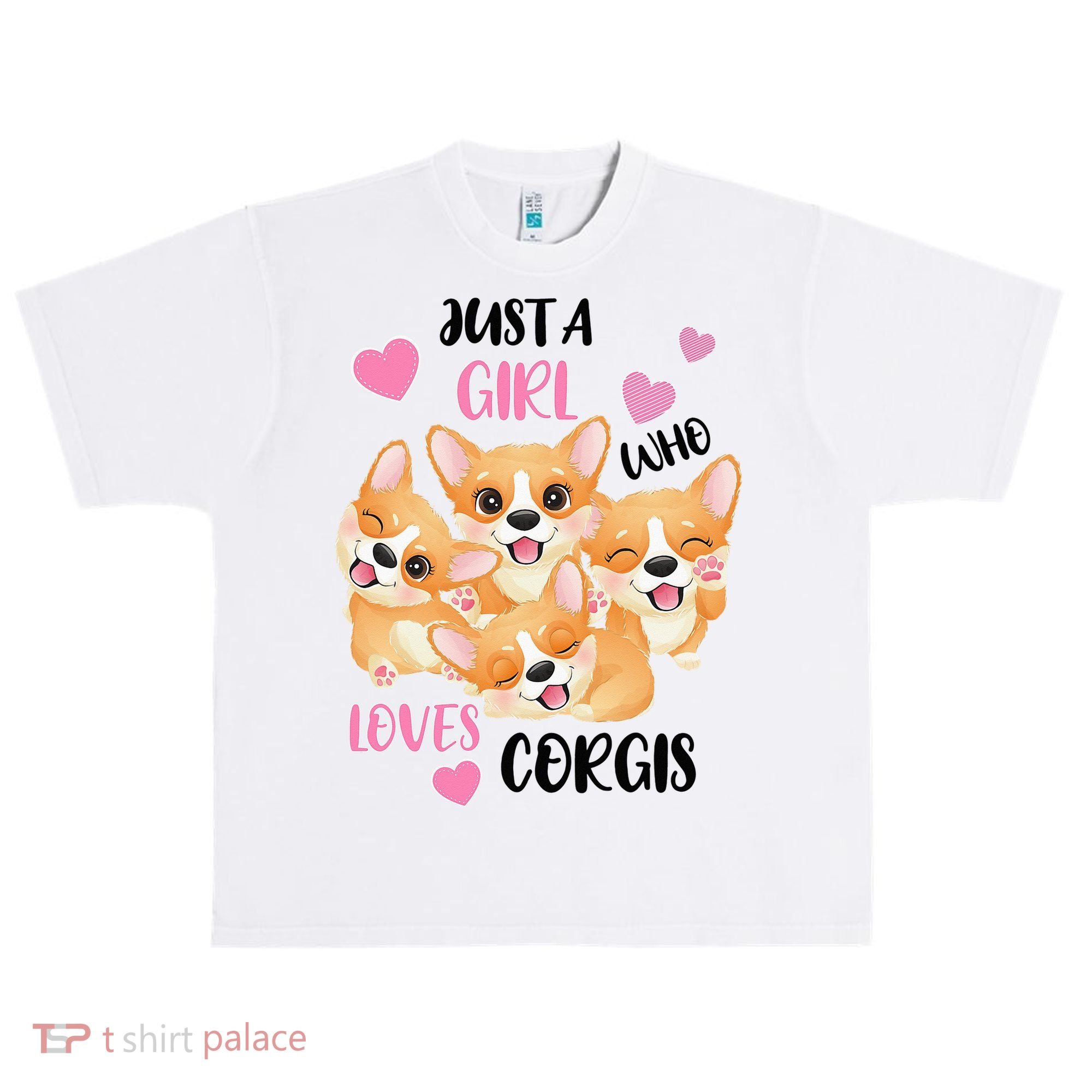 Just A Girl Who Loves Corgis Urban Oversized Heavyweight T-Shirt
