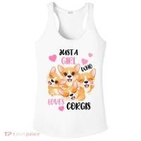 Just A Girl Who Loves Corgis Ladies PosiCharge Competitor Racerback Tank thumb 0