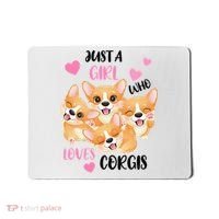 Just A Girl Who Loves Corgis Mousepad thumb 0