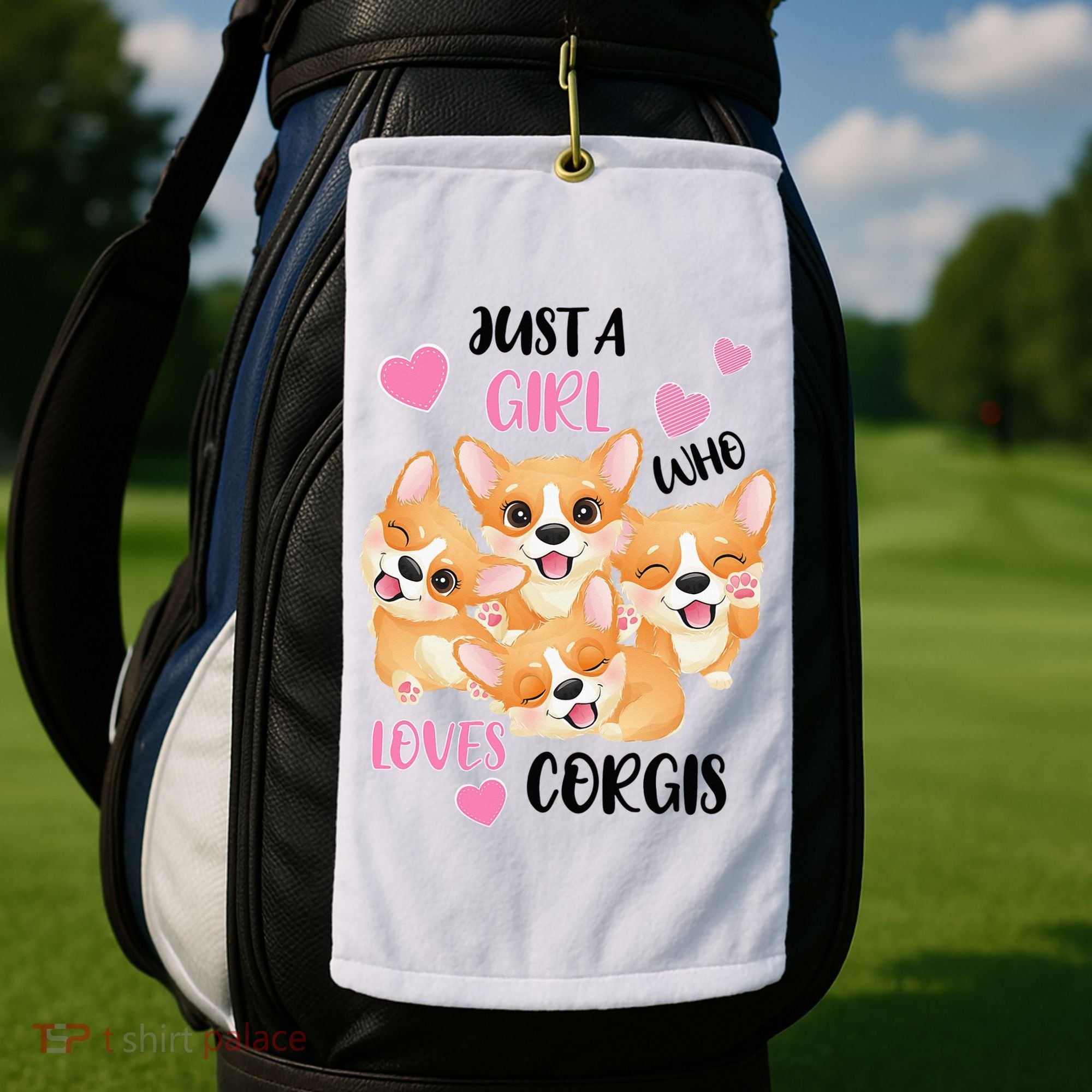Just A Girl Who Loves Corgis Golf Towel