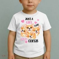 Just A Girl Who Loves Corgis Toddler T-Shirt thumb 2