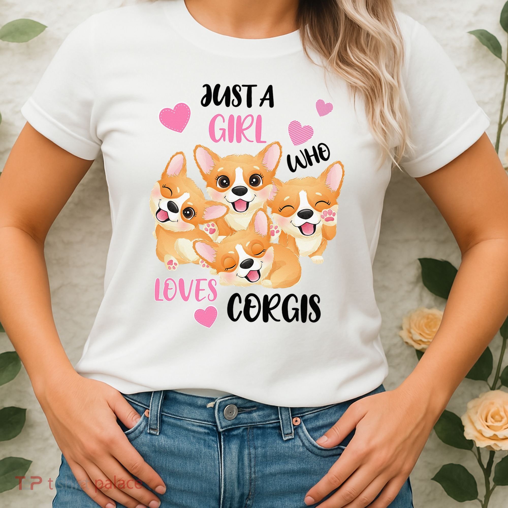 Just A Girl Who Loves Corgis Women's T-Shirt