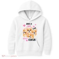 Just A Girl Who Loves Corgis Kids Hoodie thumb 0