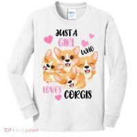 Just A Girl Who Loves Corgis Kids Long Sleeve Shirt thumb 0