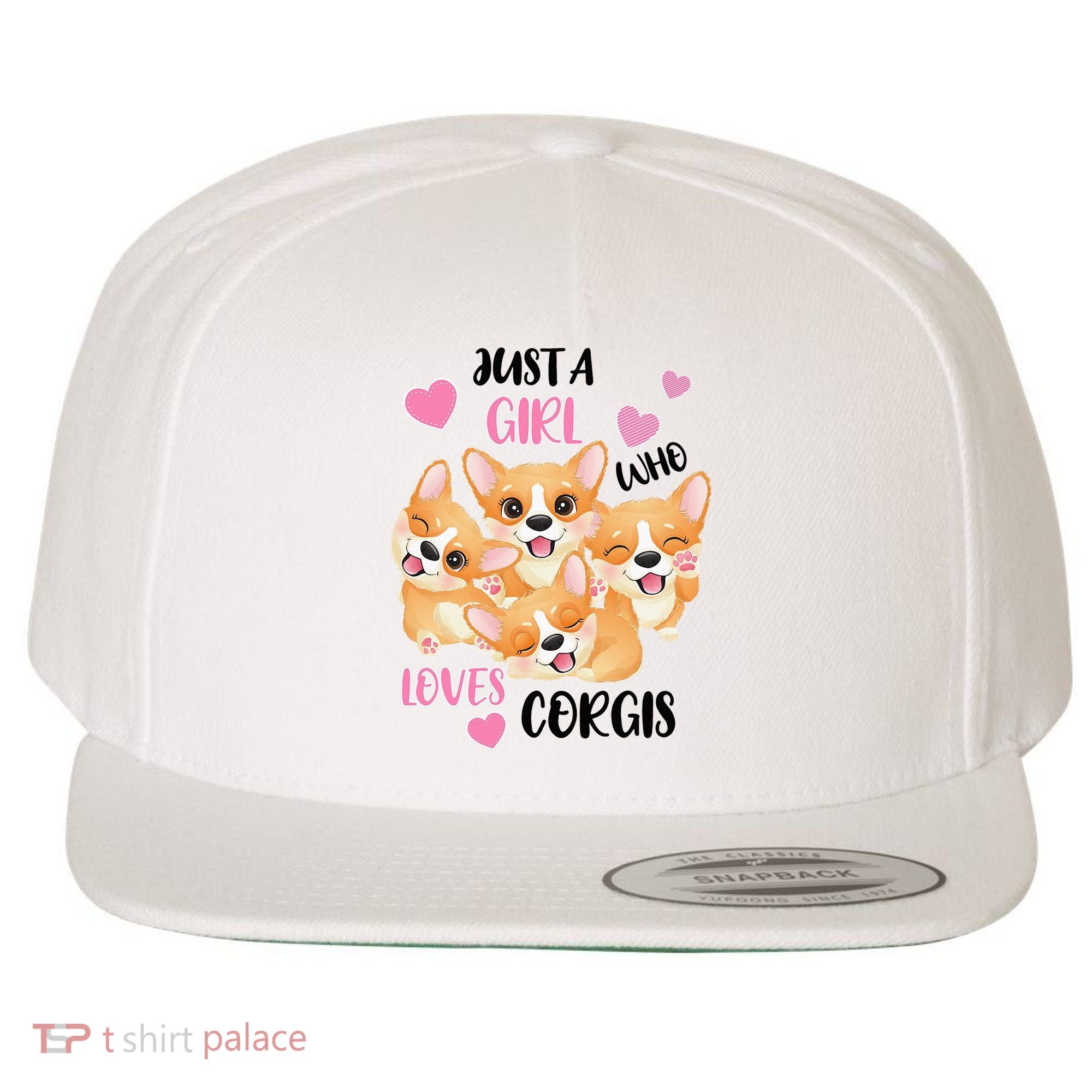 Just A Girl Who Loves Corgis Wool Snapback Cap