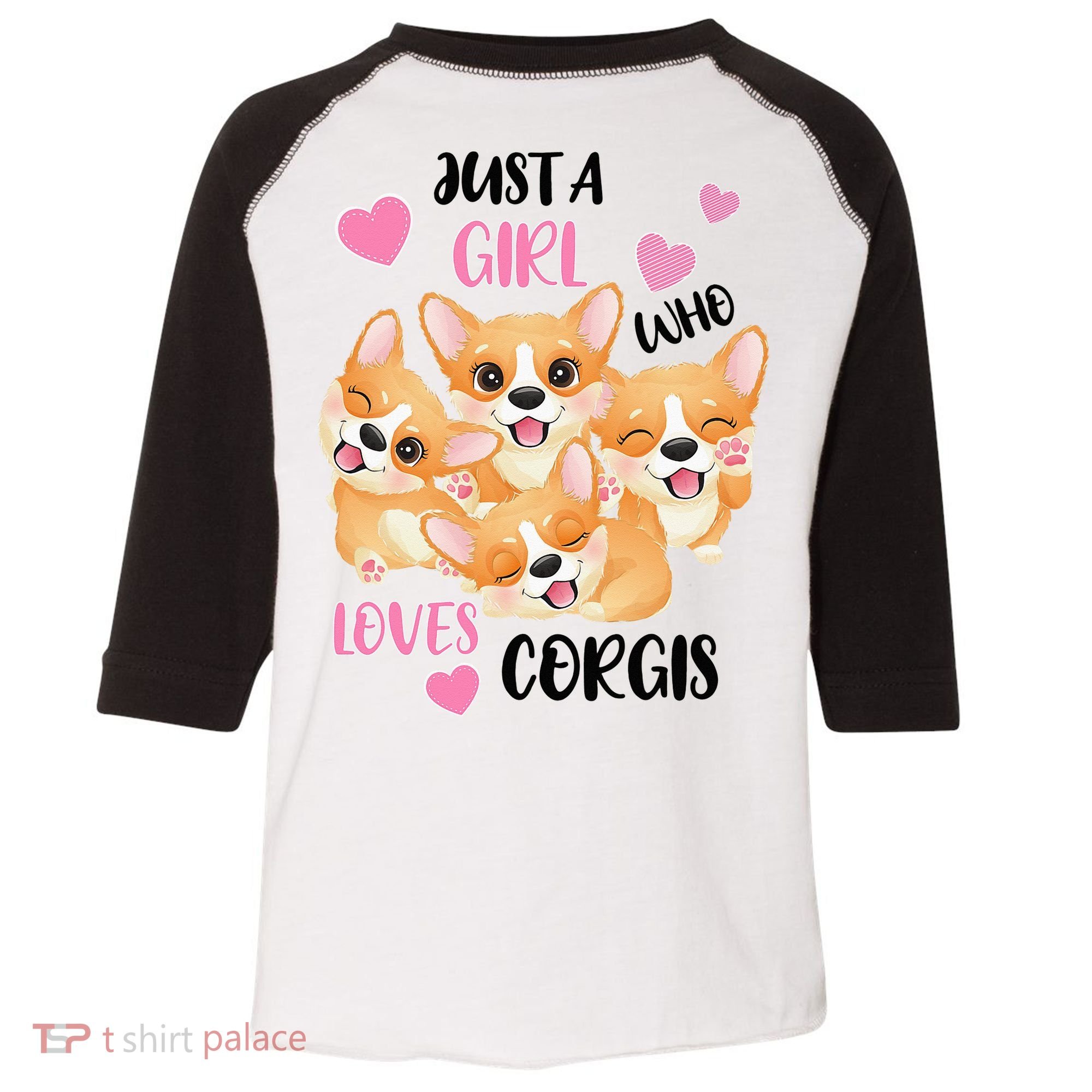 Just A Girl Who Loves Corgis Toddler Fine Jersey T-Shirt