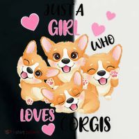 Just A Girl Who Loves Corgis Toddler Fine Jersey T-Shirt thumb 2