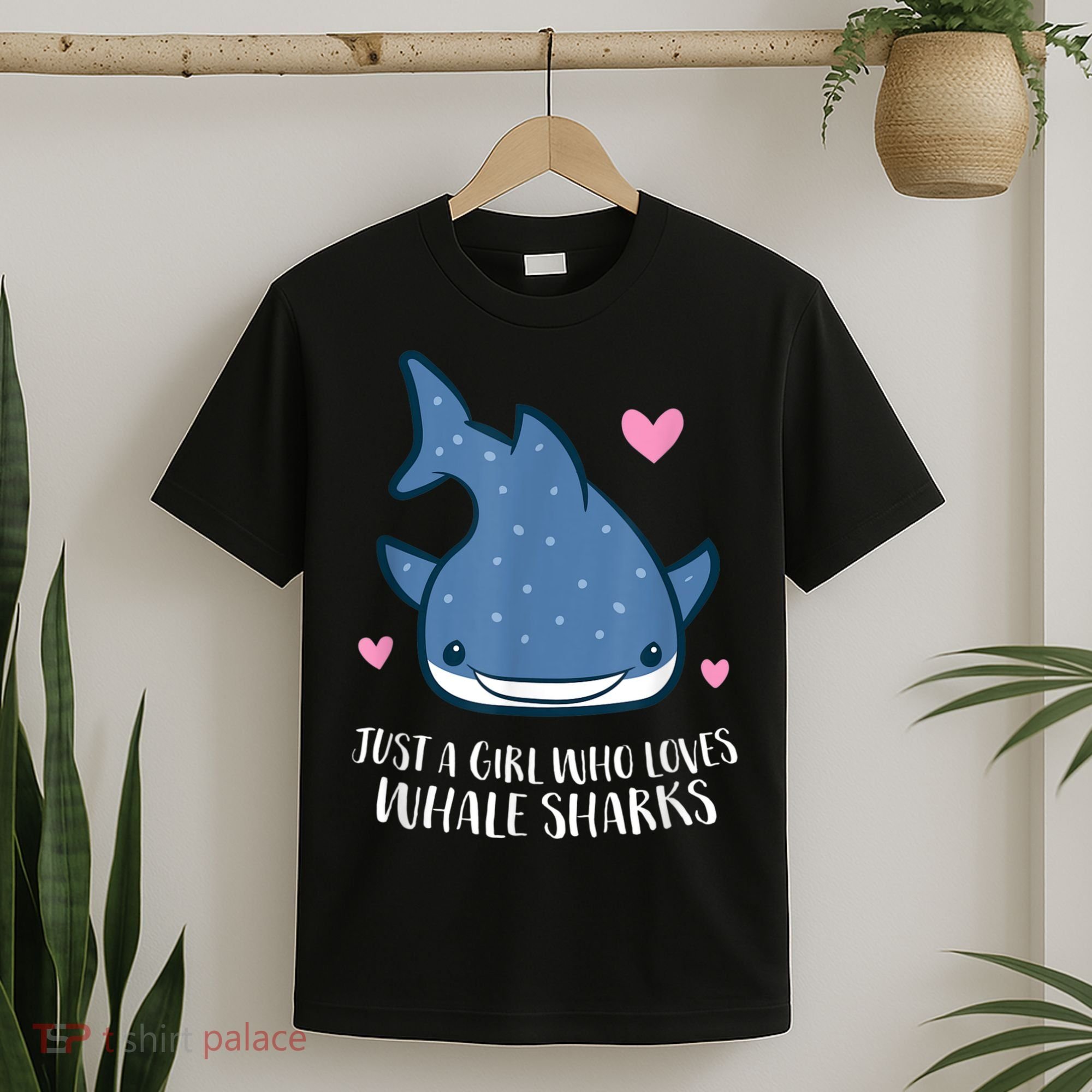 Just A Girl Who Loves Whale Sharks Cute Whale Shark T-Shirt