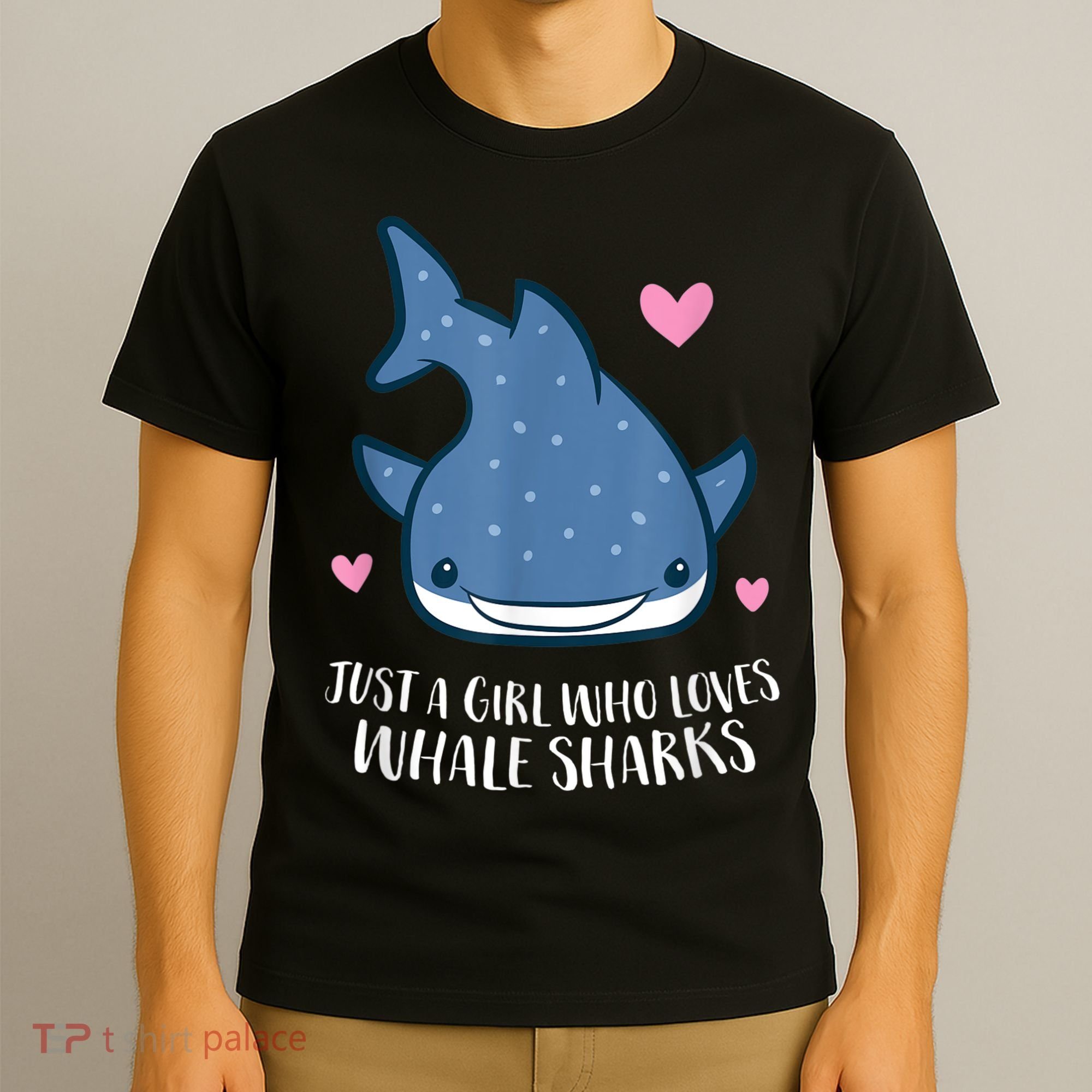 Just A Girl Who Loves Whale Sharks Cute Whale Shark T-Shirt