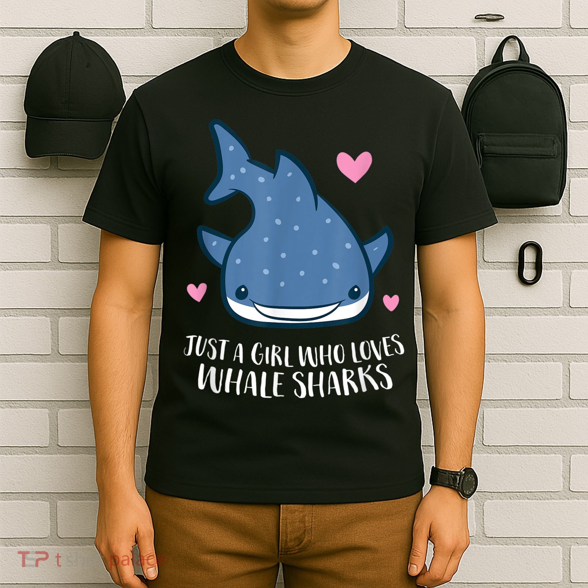 Just A Girl Who Loves Whale Sharks Cute Whale Shark T-Shirt