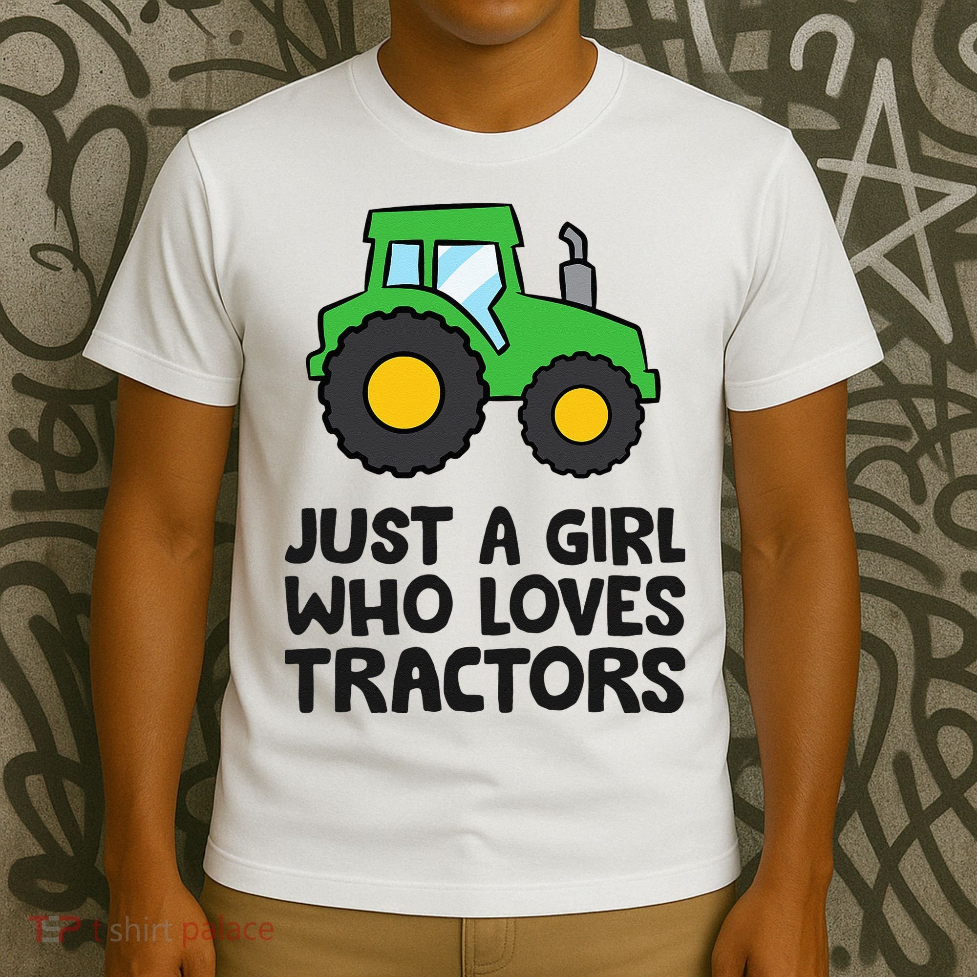 Just A Girl Who Loves Tractors T-Shirt