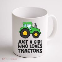 Just A Girl Who Loves Tractors Coffee Mug thumb 1