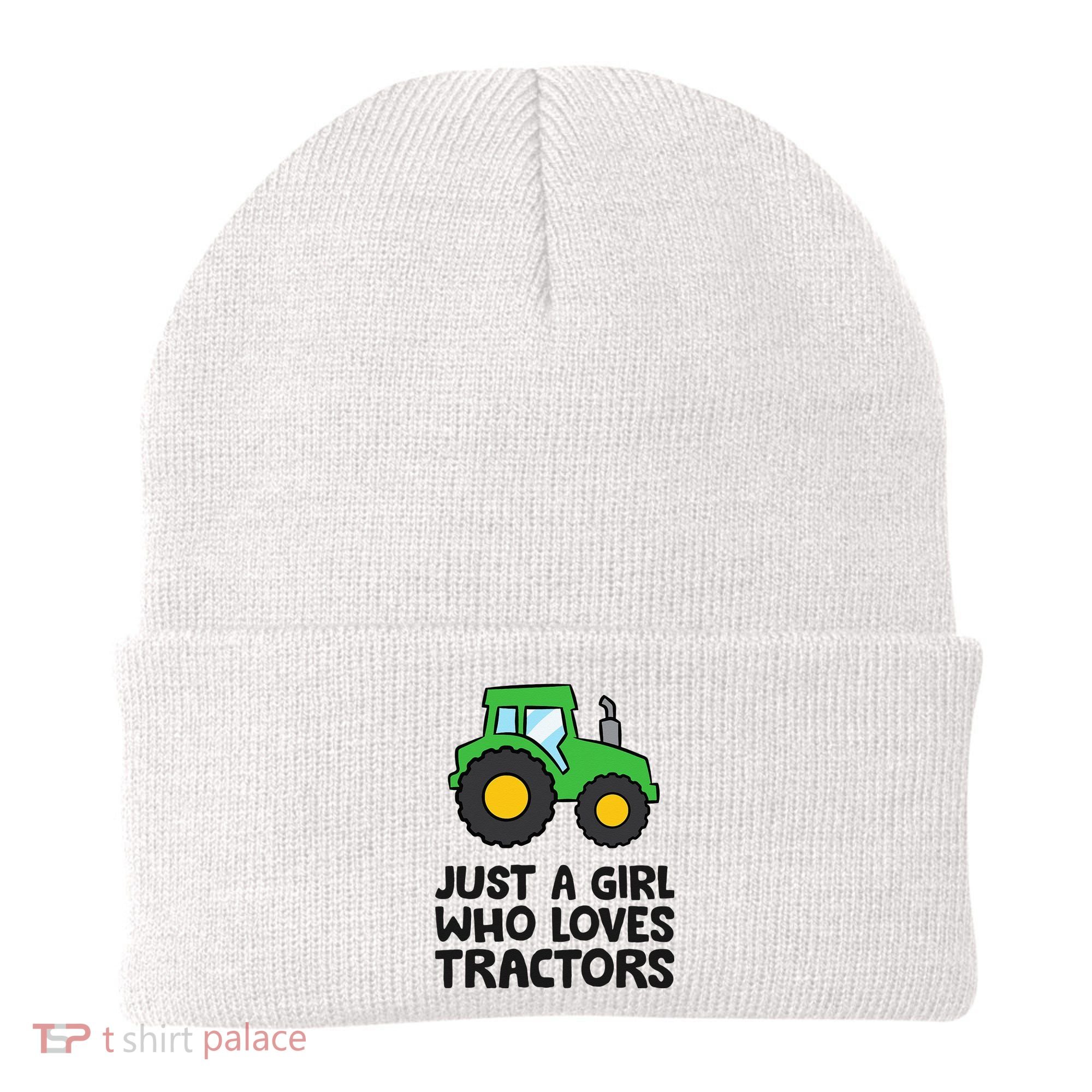 Just A Girl Who Loves Tractors Beanie