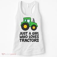 Just A Girl Who Loves Tractors Women's Tank Top thumb 0