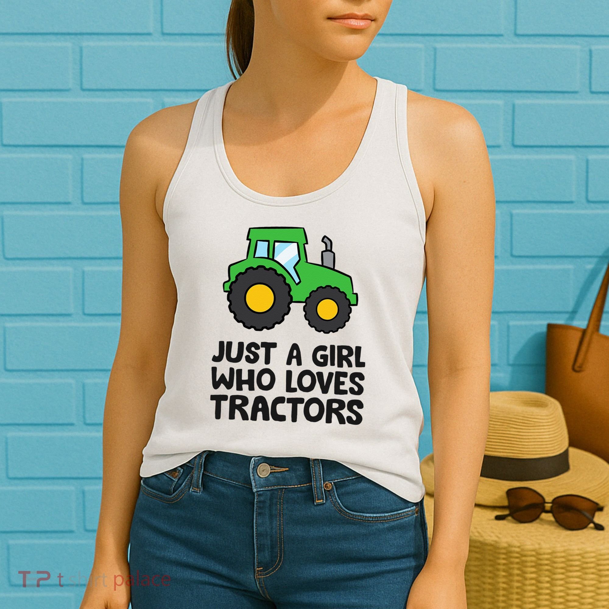 Just A Girl Who Loves Tractors Women's Tank Top