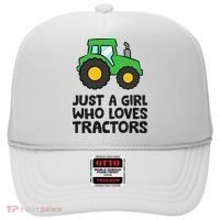 Just A Girl Who Loves Tractors Hat thumb 0