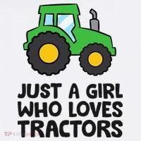 Just A Girl Who Loves Tractors Toddler T-Shirt thumb 4