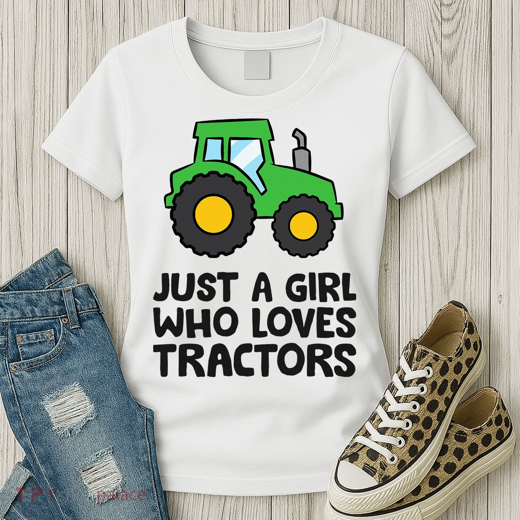 Just A Girl Who Loves Tractors Women's T-Shirt