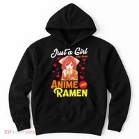 Just A Girl Who Loves Anime And Ramen Hoodie thumb 0
