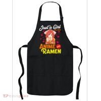 Just A Girl Who Loves Anime And Ramen Apron thumb 0