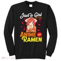 Just A Girl Who Loves Anime And Ramen Sweatshirt thumb 0