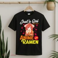 Just A Girl Who Loves Anime And Ramen T-Shirt thumb 2