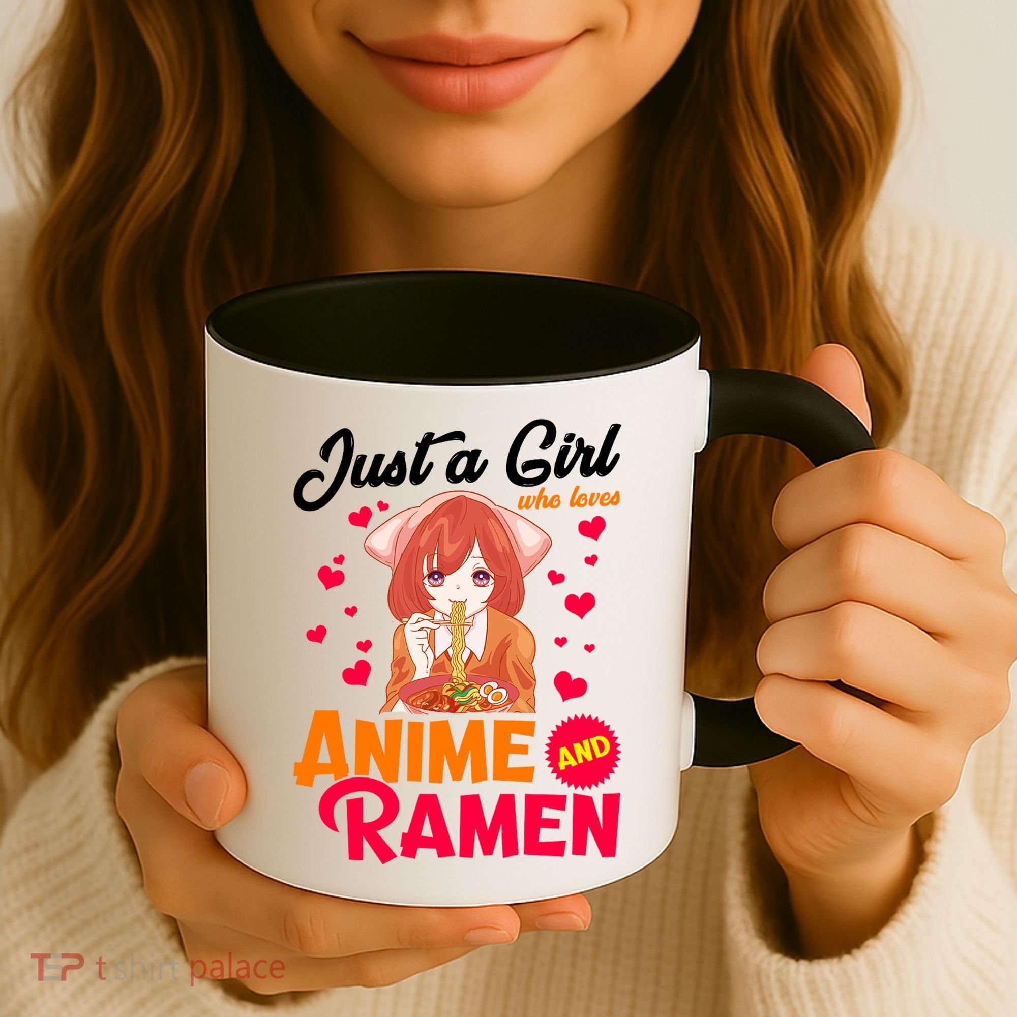 Just A Girl Who Loves Anime And Ramen Coffee Mug