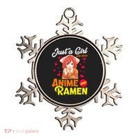 Just A Girl Who Loves Anime And Ramen Ornament thumb 0