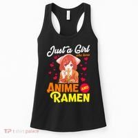 Just A Girl Who Loves Anime And Ramen Women's Tank Top thumb 0