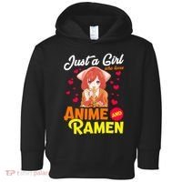 Just A Girl Who Loves Anime And Ramen Toddler Hoodie thumb 0