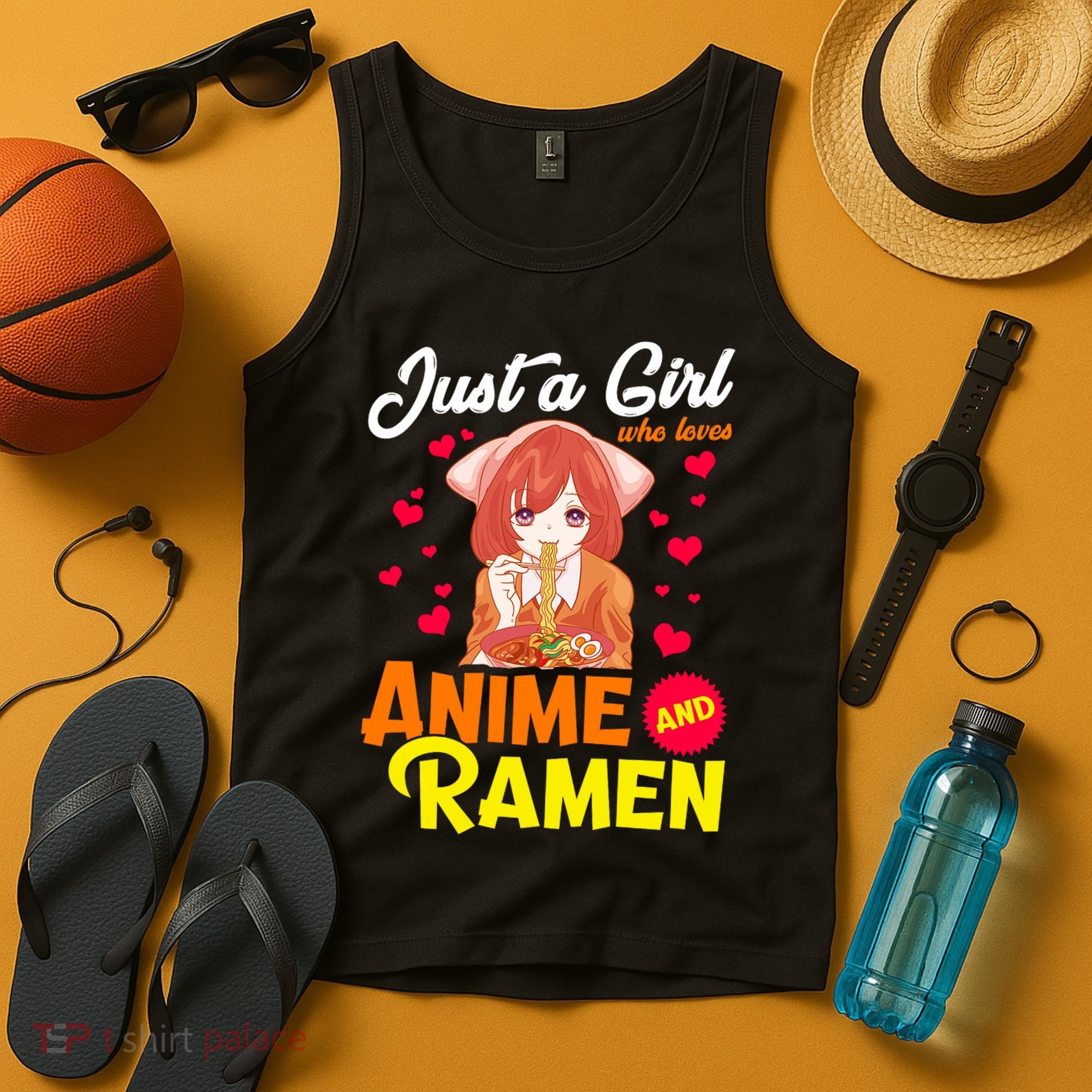 Just A Girl Who Loves Anime And Ramen Tank Top
