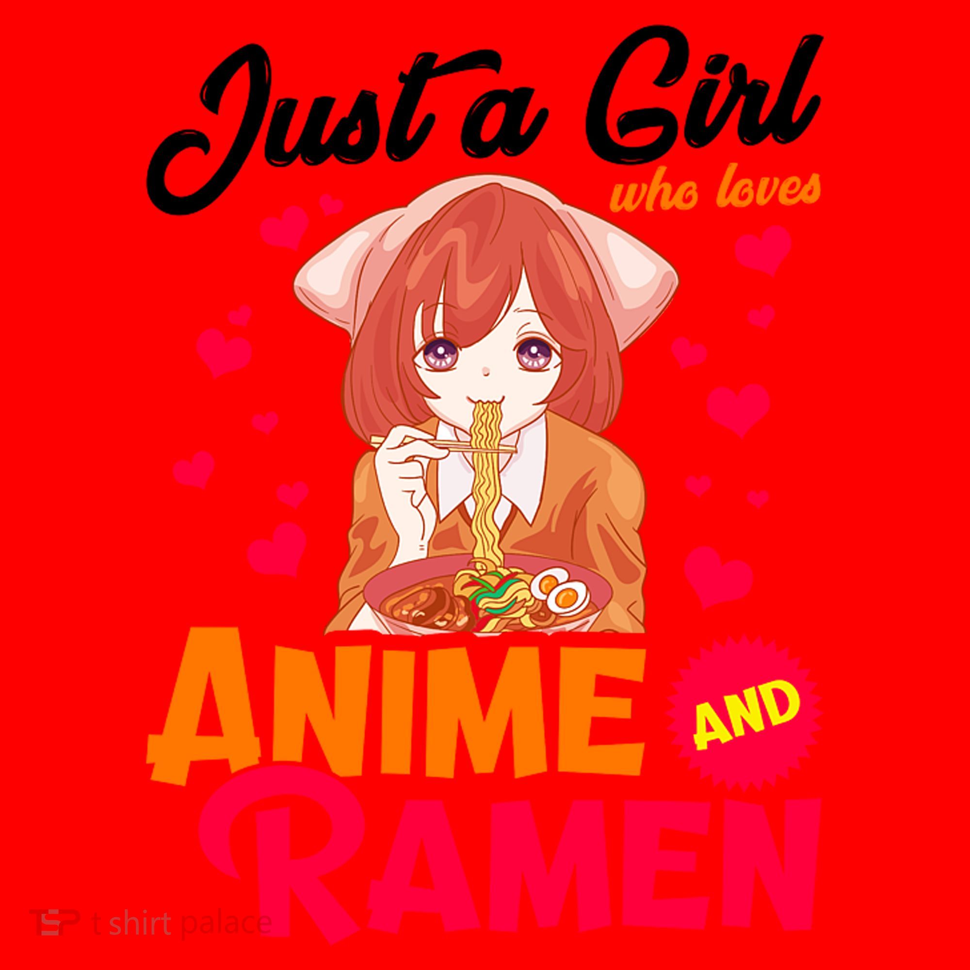 Just A Girl Who Loves Anime And Ramen Santa Hat