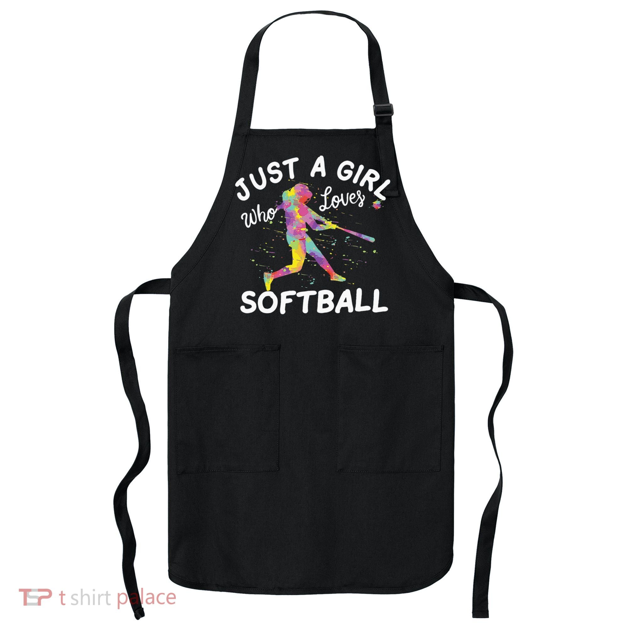 Just A Girl Who Loves Softball Apron