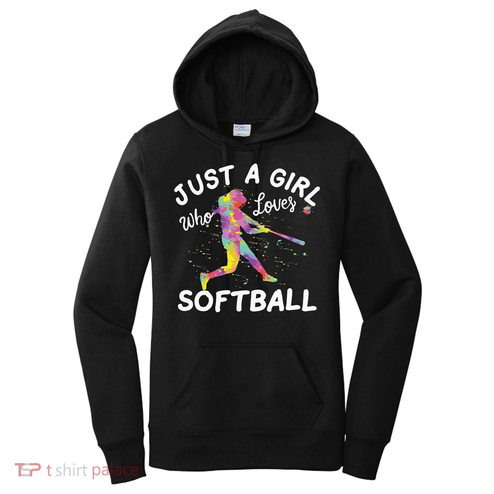 Just A Girl Who Loves Softball Women's Hoodie