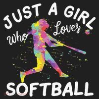 Just A Girl Who Loves Softball Hat thumb 2