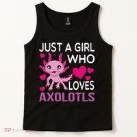 Just A Girl Who Loves Axolotls Tank Top thumb 2