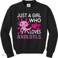 Just A Girl Who Loves Axolotls Kids Sweatshirt thumb 0