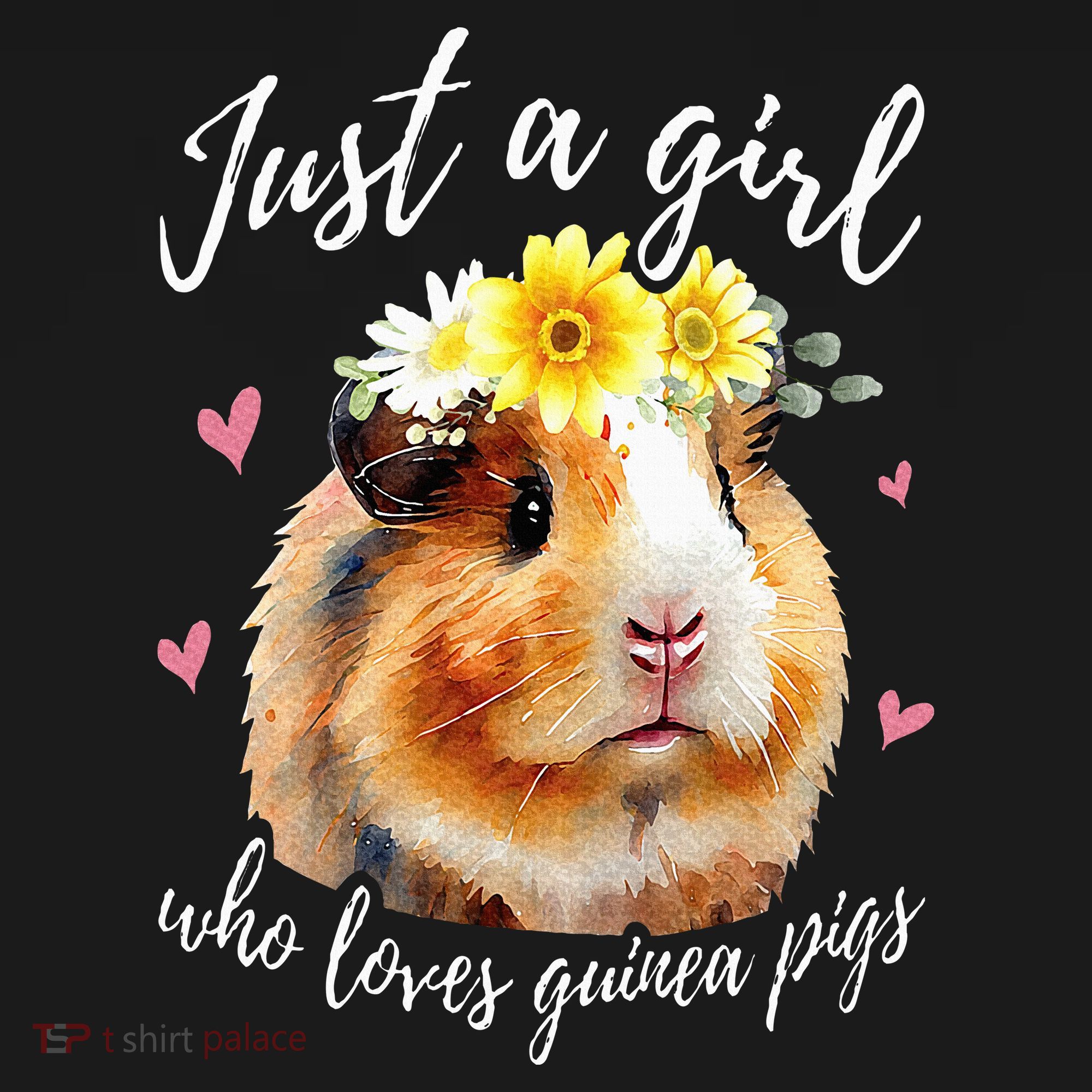 Just A Girl Who Loves Guinea pigs Funny Guinea Pig Lover T-Shirt