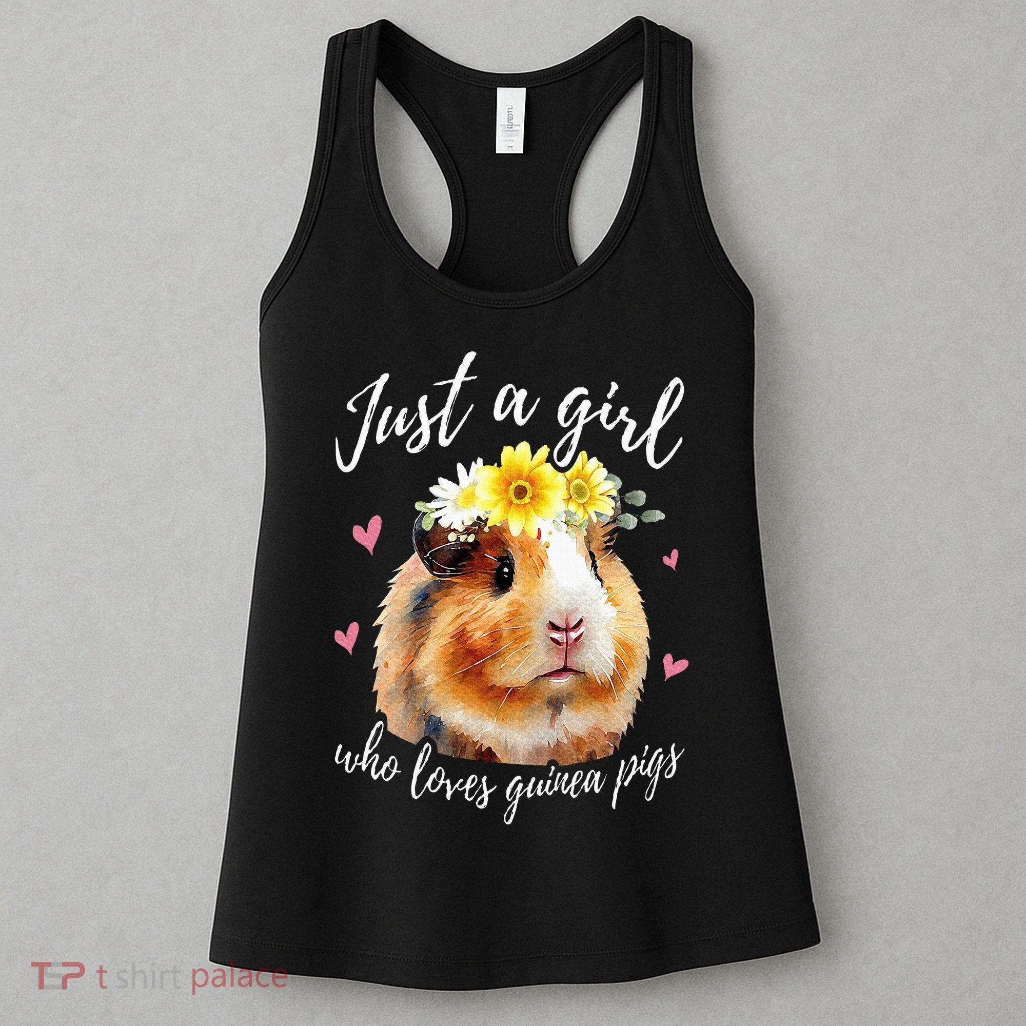 Just A Girl Who Loves Guinea pigs Funny Guinea Pig Lover Women's Tank Top