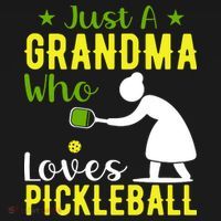 Just A Grandma Who Loves Pickleball Paddle Gift Bucket Hat thumb 4