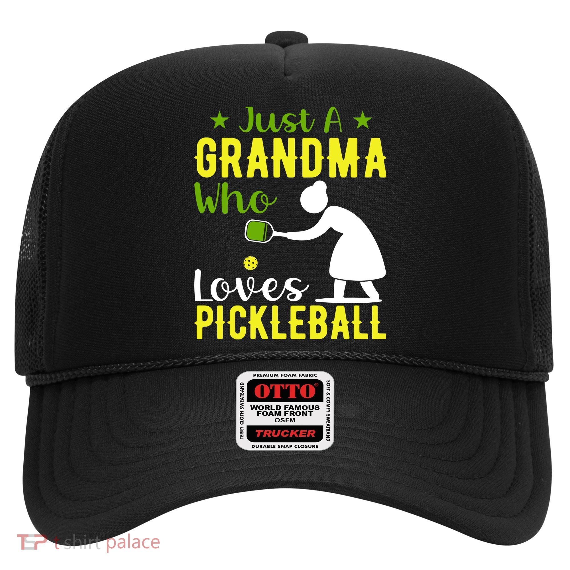 Just A Grandma Who Loves Pickleball Paddle Gift Hat