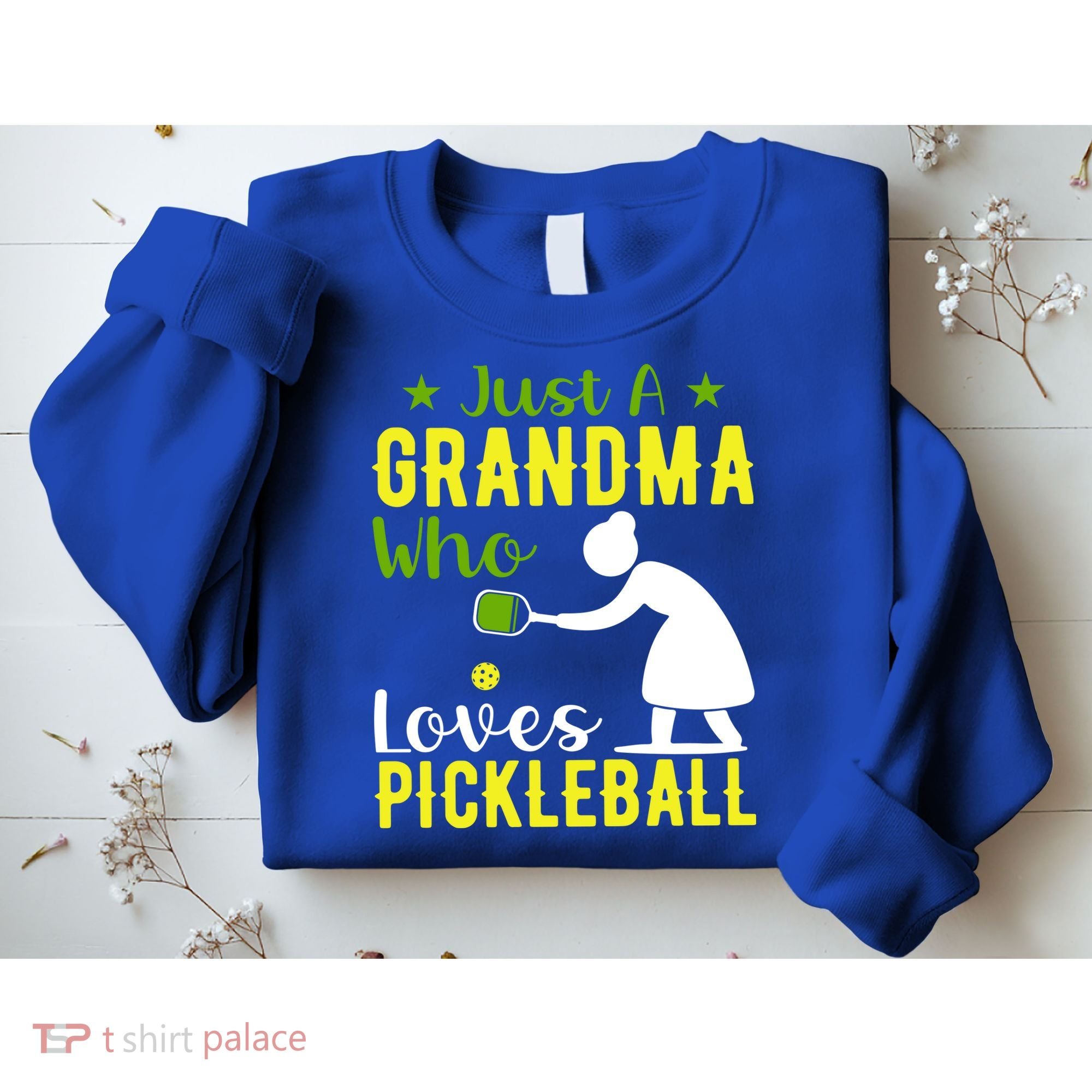 Just A Grandma Who Loves Pickleball Paddle Gift Sweatshirt