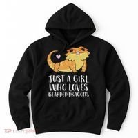 Just A Girl Who Loves Bearded Dragons Lizard Reptile Hoodie thumb 0