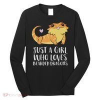 Just A Girl Who Loves Bearded Dragons Lizard Reptile Long Sleeve Shirt thumb 0