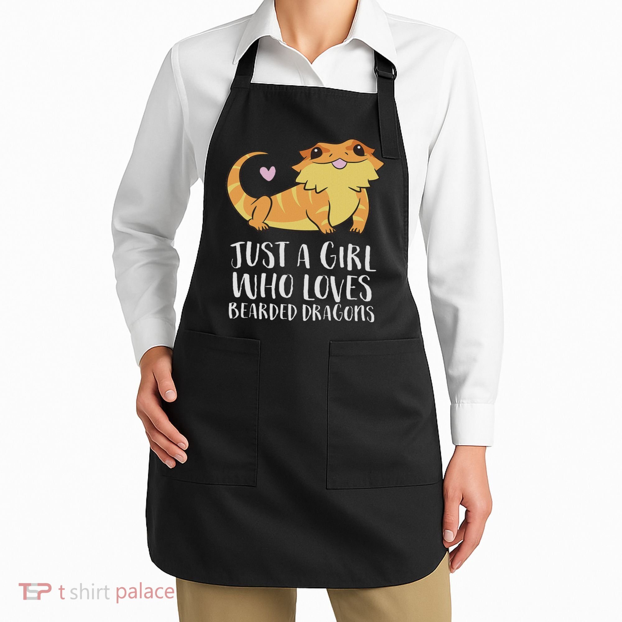 Just A Girl Who Loves Bearded Dragons Lizard Reptile Apron