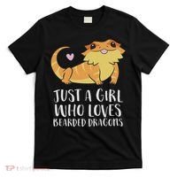 Just A Girl Who Loves Bearded Dragons Lizard Reptile T-Shirt thumb 0