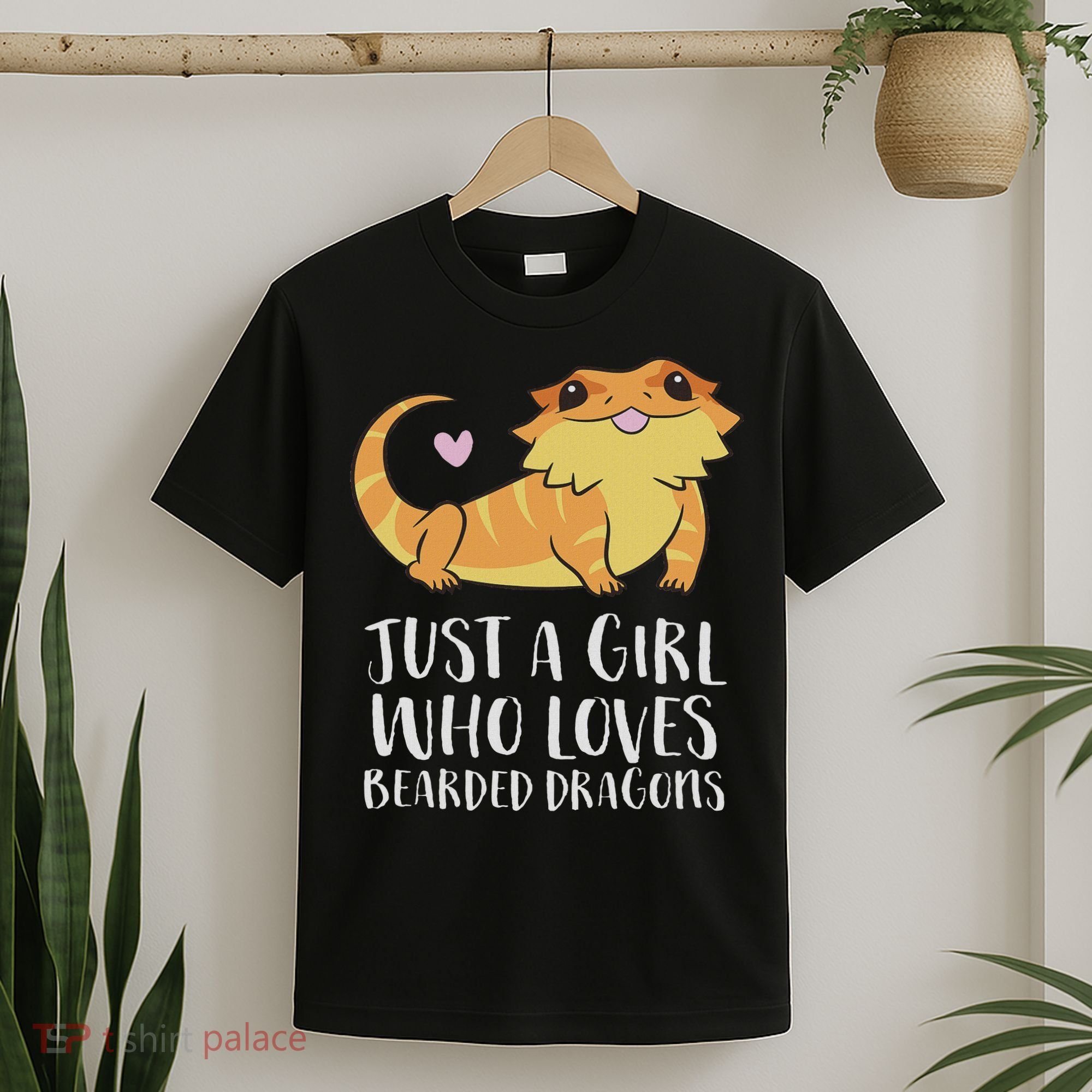 Just A Girl Who Loves Bearded Dragons Lizard Reptile T-Shirt