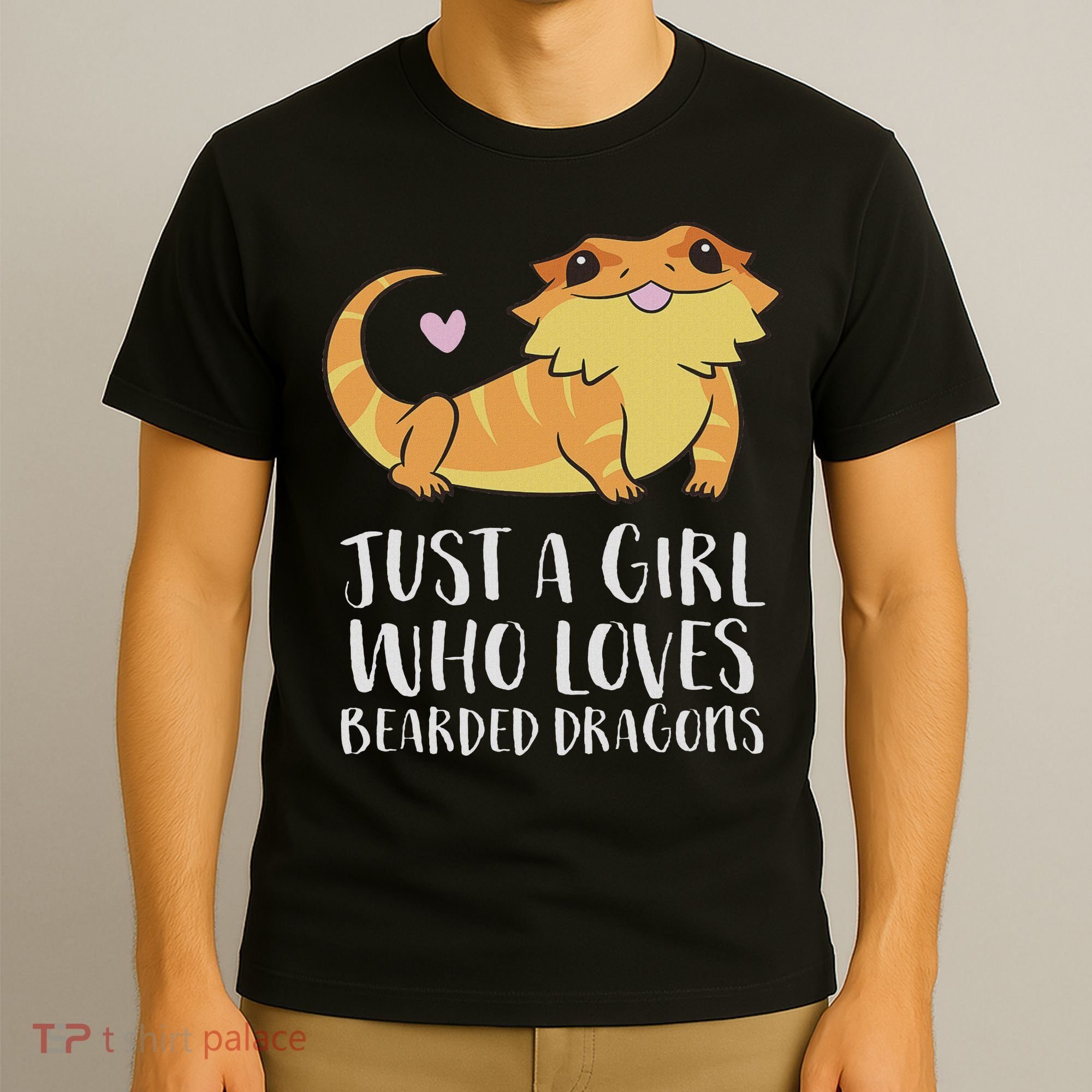 Just A Girl Who Loves Bearded Dragons Lizard Reptile T-Shirt