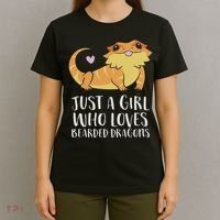 Just A Girl Who Loves Bearded Dragons Lizard Reptile T-Shirt thumb 4