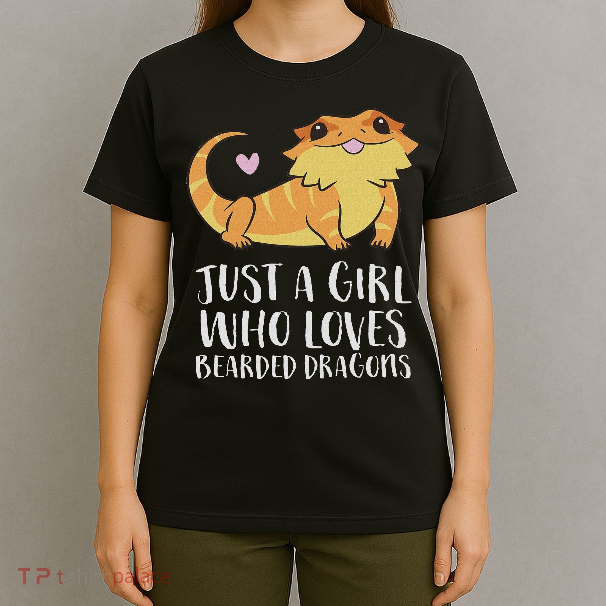 Just A Girl Who Loves Bearded Dragons Lizard Reptile T-Shirt